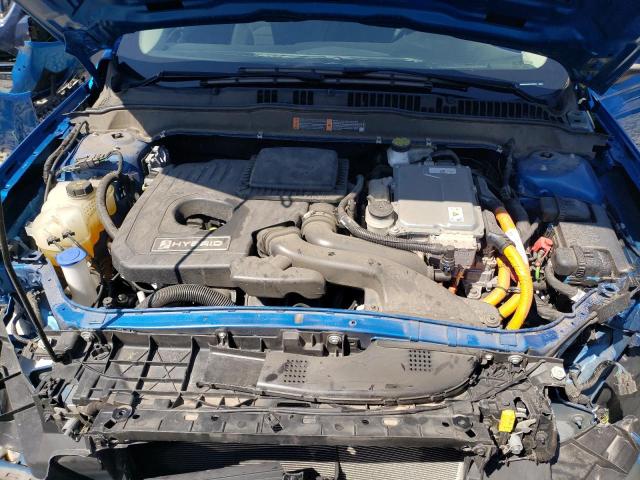 3FA6P0LU8LR197322 - 2020 FORD FUSION SE BLUE photo 11