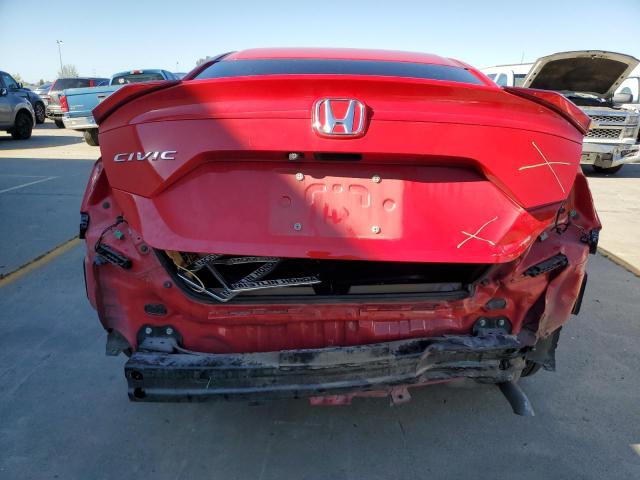 2HGFC2F64LH541028 - 2020 HONDA CIVIC LX RED photo 6