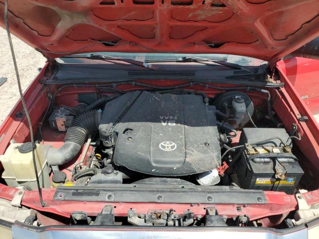3TMJU62N38M058729 - 2008 TOYOTA TACOMA DOUBLE CAB PRERUNNER RED photo 11