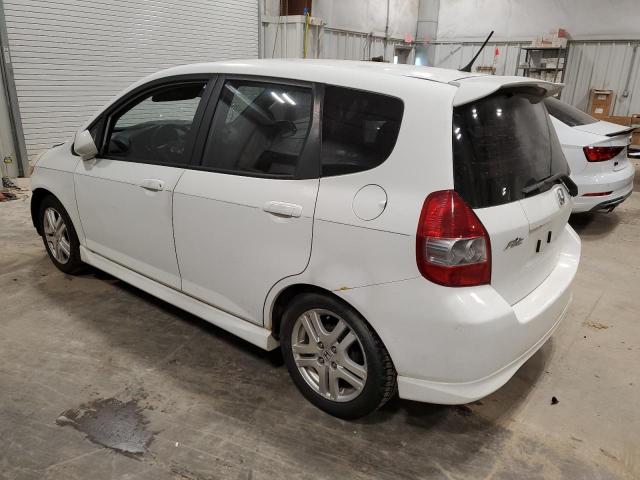 JHMGD38697S021407 - 2007 HONDA FIT S WHITE photo 2