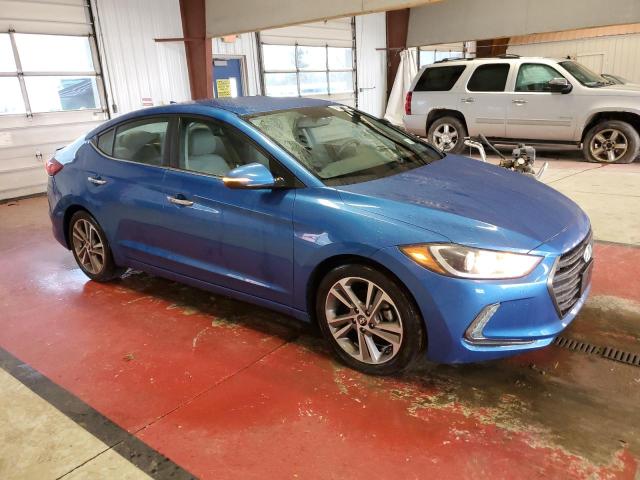 5NPD84LF9HH013376 - 2017 HYUNDAI ELANTRA SE BLUE photo 4