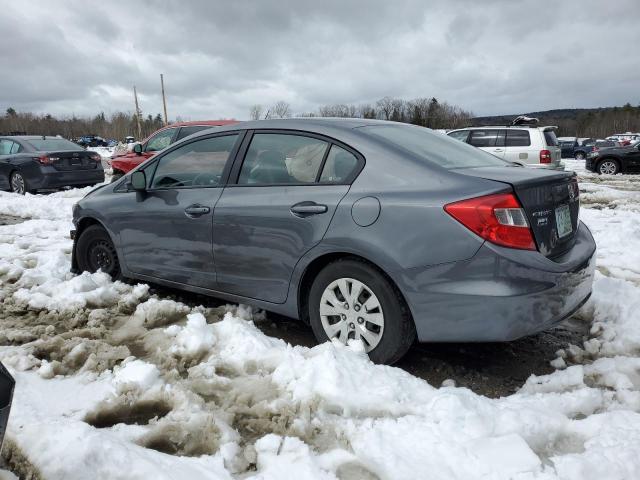 19XFB2F56CE047094 - 2012 HONDA CIVIC LX GRAY photo 2