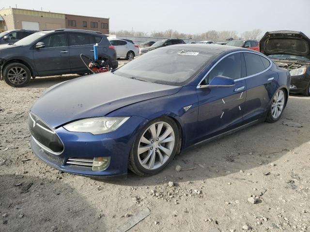 5YJSA1E28GF129475 - 2016 TESLA MODEL S BLUE photo 1