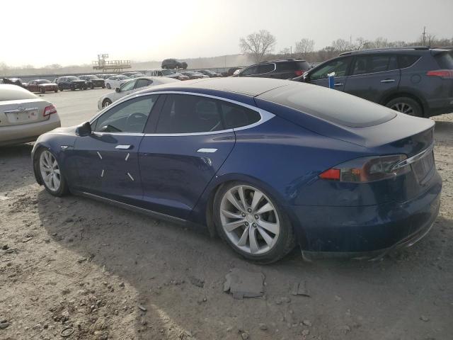 5YJSA1E28GF129475 - 2016 TESLA MODEL S BLUE photo 2