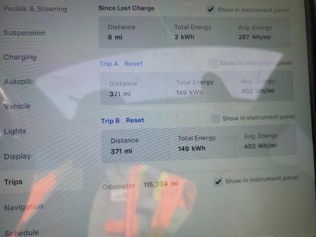 5YJSA1E28GF129475 - 2016 TESLA MODEL S BLUE photo 9