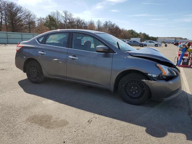 3N1AB7AP7FL657198 - 2015 NISSAN SENTRA S GRAY photo 4