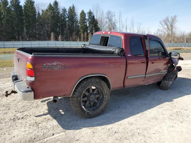 5TBBT44174S446474 - 2004 TOYOTA TUNDRA ACCESS CAB SR5 MAROON photo 3