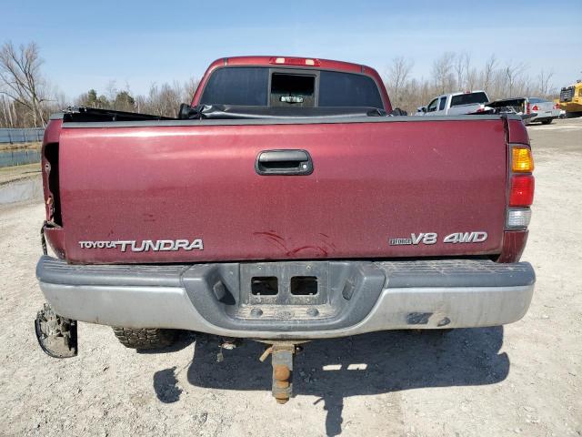 5TBBT44174S446474 - 2004 TOYOTA TUNDRA ACCESS CAB SR5 MAROON photo 6