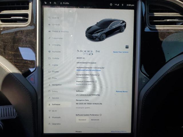 5YJSA1E27JF293551 - 2018 TESLA MODEL S 黑色 照片 9