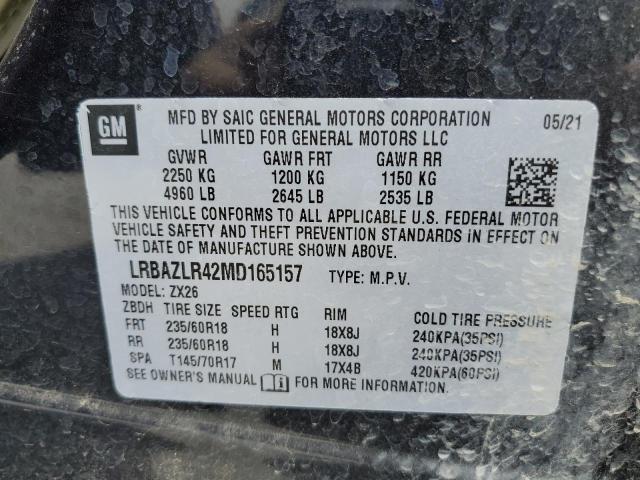 LRBAZLR42MD165157 - 2021 BUICK ENVISION PREFERRED Mavi foto 13