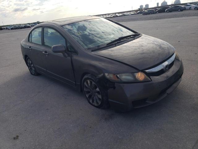 19XFA16899E017801 - 2009 HONDA CIVIC EX GRAY photo 4