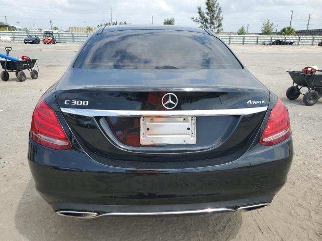 55SWF4KB6FU035116 - 2015 MERCEDES-BENZ C 300 4MATIC BLACK photo 6