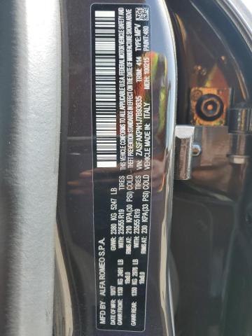 ZASFAKPN1J7B93635 - 2018 ALFA ROMEO STELVIO SPORT ყავისფერი ფოტო 12