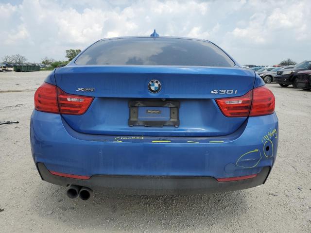 WBA4F9C37HG812924 - 2017 BMW 430XI GRAN COUPE BLUE photo 6