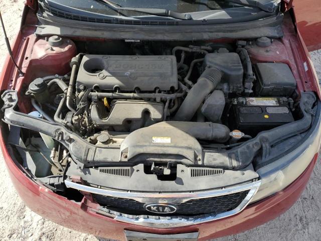 KNAFU4A25C5551907 - 2012 KIA FORTE EX RED photo 11