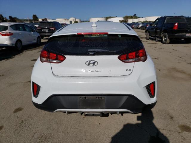 KMHTG6AF4MU032619 - 2021 HYUNDAI VELOSTER BASE WHITE photo 6