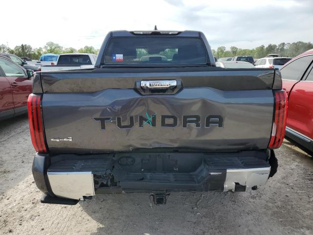 5TFJA5DB6NX054413 - 2022 TOYOTA TUNDRA CREWMAX LIMITED GRAY photo 6