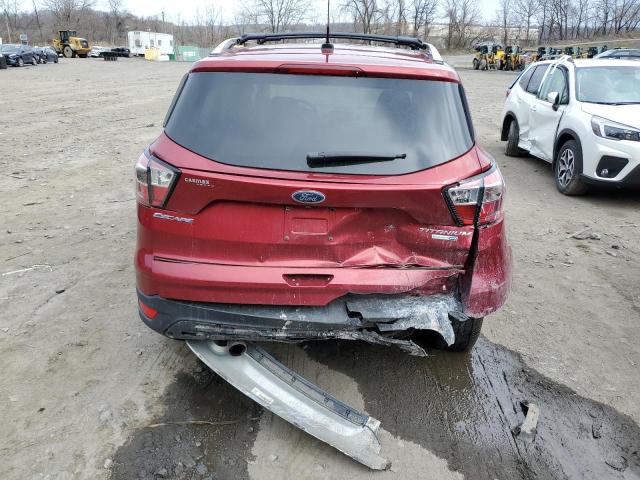 1FMCU9J96HUB84542 - 2017 FORD ESCAPE TITANIUM RED photo 6