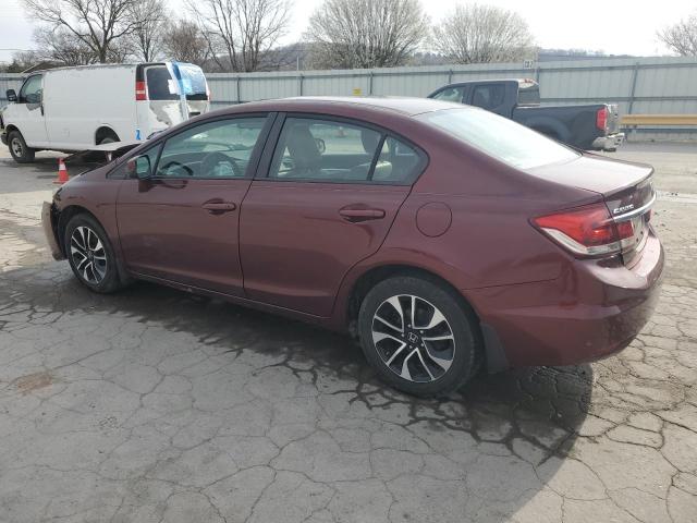 19XFB2F92DE018180 - 2013 HONDA CIVIC EXL BURGUNDY photo 2