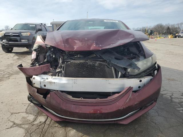 19XFB2F92DE018180 - 2013 HONDA CIVIC EXL BURGUNDY photo 5