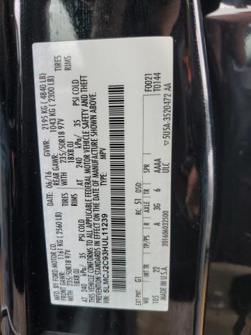 5LMCJ2C93HUL11239 - 2017 LINCOLN MKC SELECT BLACK photo 13