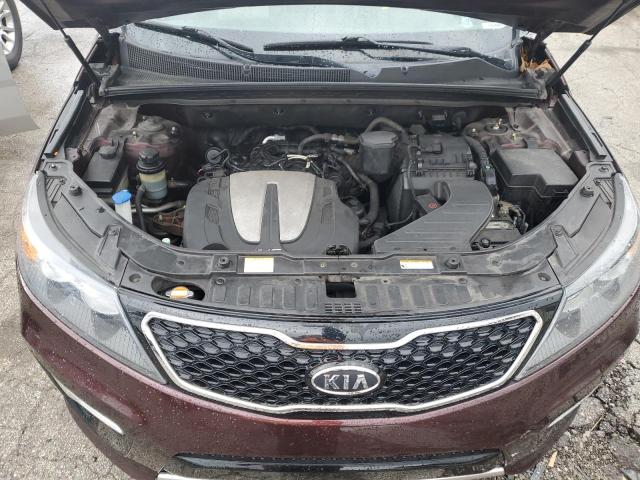 5XYKWDA26DG316551 - 2013 KIA SORENTO SX BURGUNDY photo 12