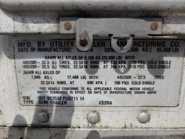 1UYVS2532FU371114 - 2015 UTILITY TRAILER Ağ foto 10