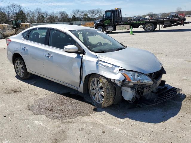 3N1AB7AP8FY380614 - 2015 NISSAN SENTRA S SILVER photo 4