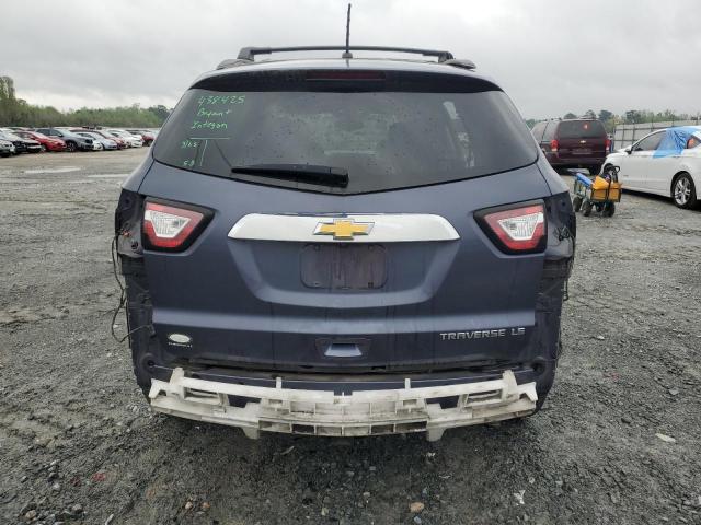 1GNKRFKD0EJ164715 - 2014 CHEVROLET TRAVERSE LS BLUE photo 6