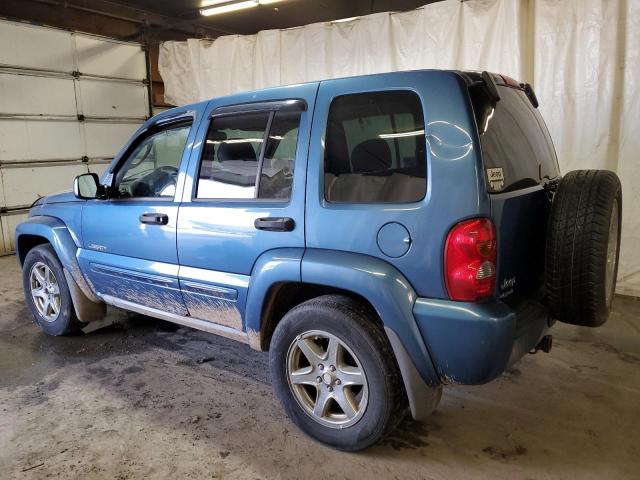 1J4GL58K24W106343 - 2004 JEEP LIBERTY LIMITED BLUE photo 2