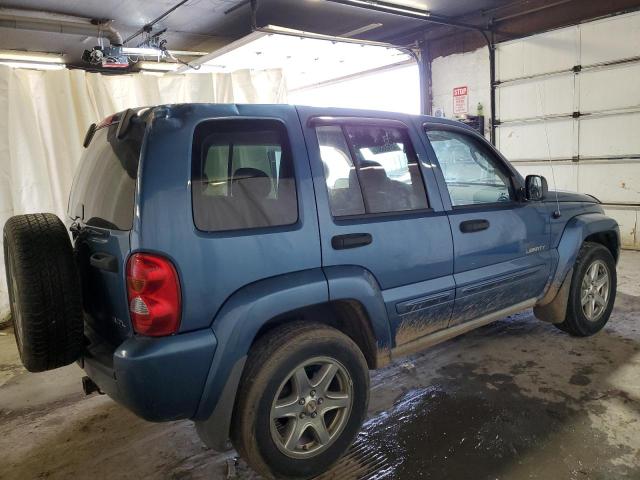 1J4GL58K24W106343 - 2004 JEEP LIBERTY LIMITED BLUE photo 3