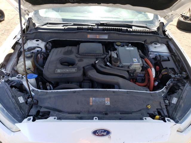 3FA6P0LU3DR156811 - 2013 FORD FUSION SE HYBRID WHITE photo 11