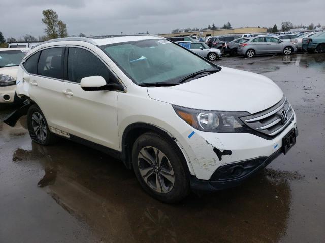 5J6RM4H76DL067883 - 2013 HONDA CR-V EXL WHITE photo 4