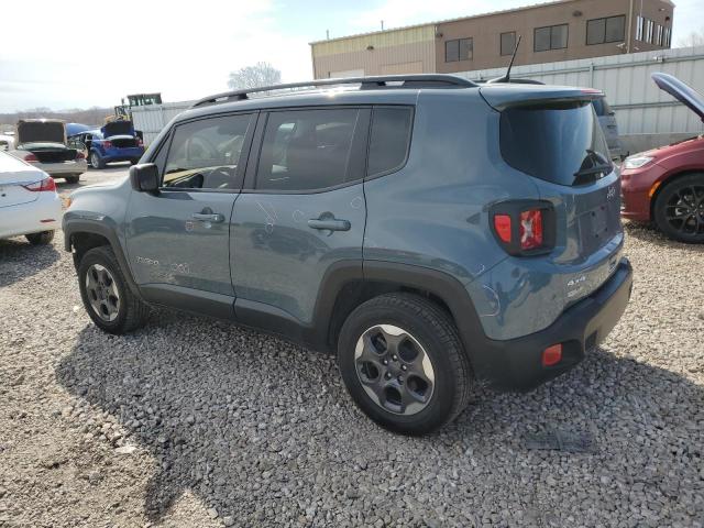 ZACCJBAB6JPH67384 - 2018 JEEP RENEGADE SPORT GRAY photo 2