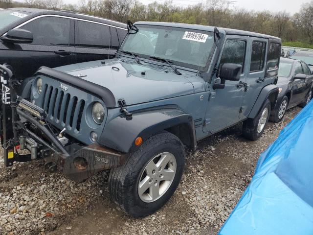 1C4HJWDG6FL665955 - 2015 JEEP WRANGLER U SPORT GRAY photo 1