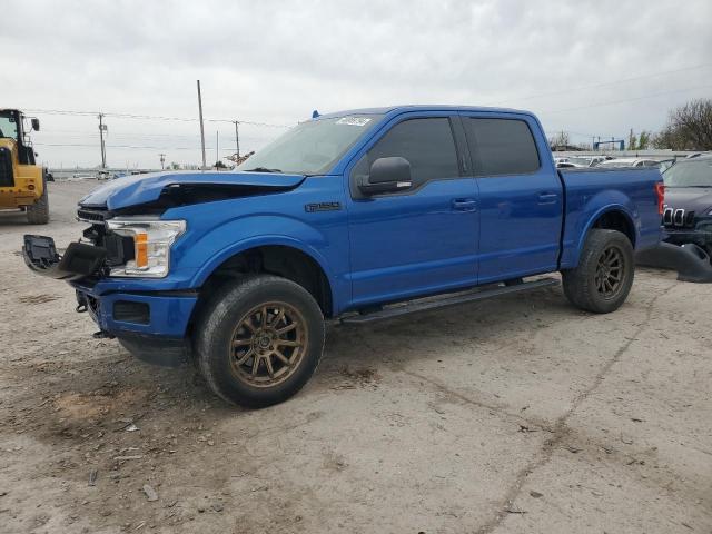 1FTEW1E53JKF96256 - 2018 FORD F150 SUPERCREW BLUE photo 1