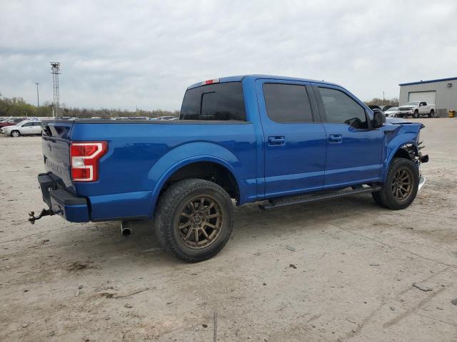 1FTEW1E53JKF96256 - 2018 FORD F150 SUPERCREW BLUE photo 3