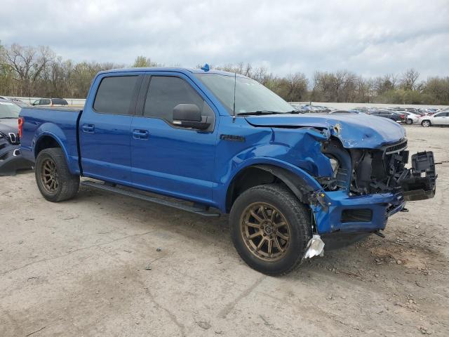1FTEW1E53JKF96256 - 2018 FORD F150 SUPERCREW BLUE photo 4
