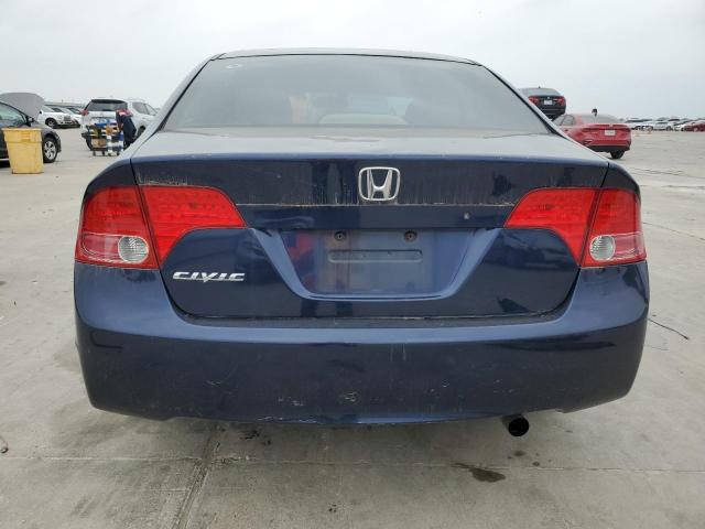 1HGFA16506L068498 - 2006 HONDA CIVIC LX BLUE photo 6