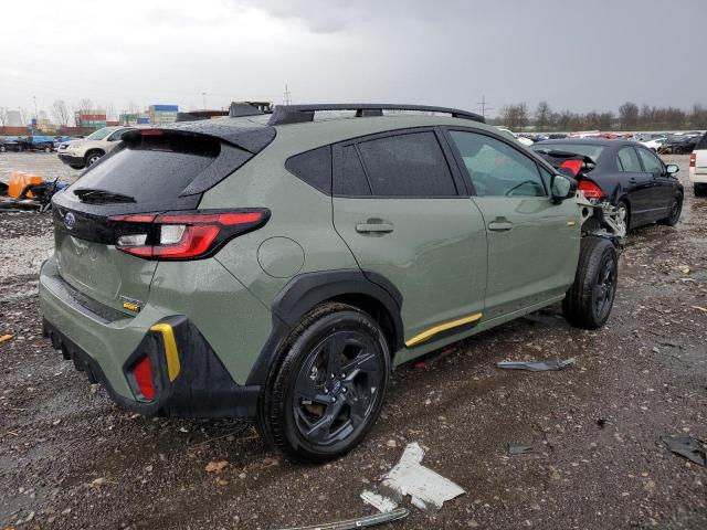 4S4GUHF60R3736103 - 2024 SUBARU CROSSTREK SPORT GREEN photo 3