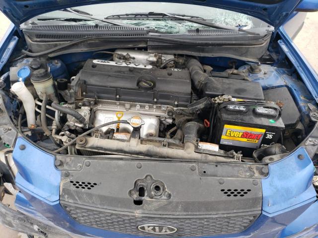 KNADE223396548667 - 2009 KIA RIO BASE BLUE photo 11