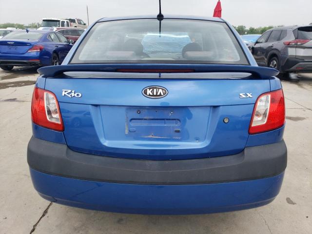 KNADE223396548667 - 2009 KIA RIO BASE BLUE photo 6