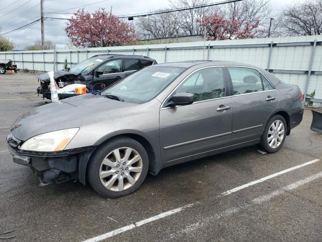 1HGCM66517A081605 - 2007 HONDA ACCORD EX GRAY photo 1