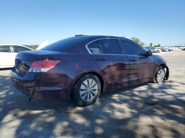 1HGCP2F31AA175439 - 2010 HONDA ACCORD LX BURGUNDY photo 3