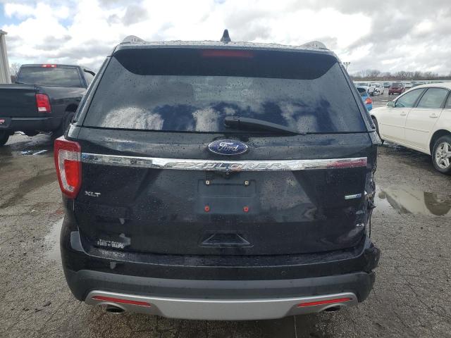 1FM5K8D85GGB33008 - 2016 FORD EXPLORER XLT BLACK photo 6