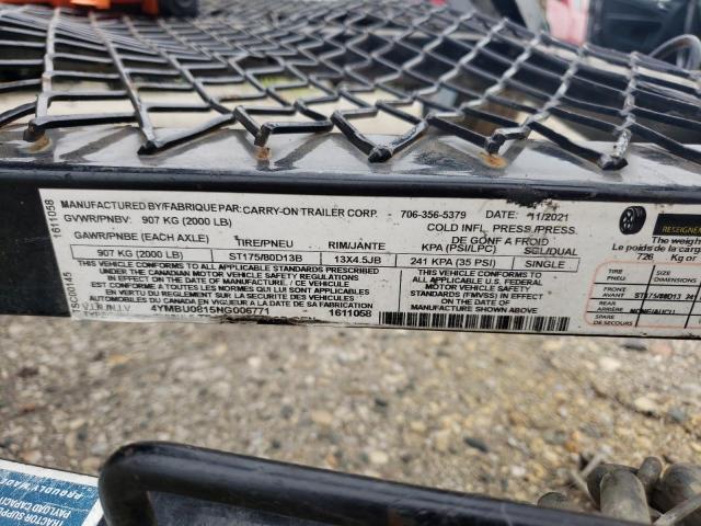 4YMBU0815NG006771 - 2022 UTILITY WHEEL/TOOL შავი ფოტო 10