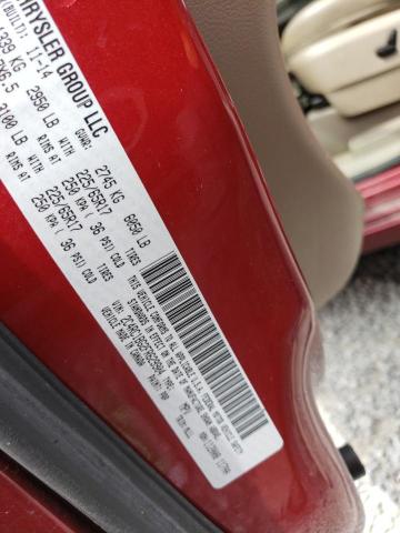 2C4RC1BG2FR629904 - 2015 CHRYSLER TOWN & COU TOURING 勃艮第红 照片 12