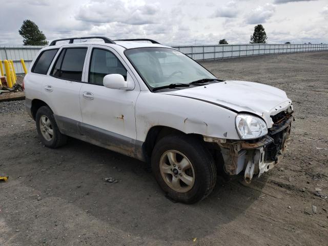 KM8SC73D75U879953 - 2005 HYUNDAI SANTA FE GLS WHITE photo 4