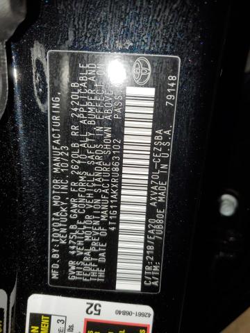 4T1G11AKXRU863102 - 2024 TOYOTA CAMRY SE NIGHT SHADE BLACK photo 13