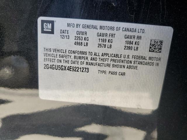 2G4GU5GX4E9221273 - 2014 BUICK REGAL GS შავი ფოტო 12